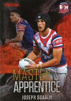 2022 NRL Traders - Master & Apprentice Red #MAR28 Joseph Suaalii Front